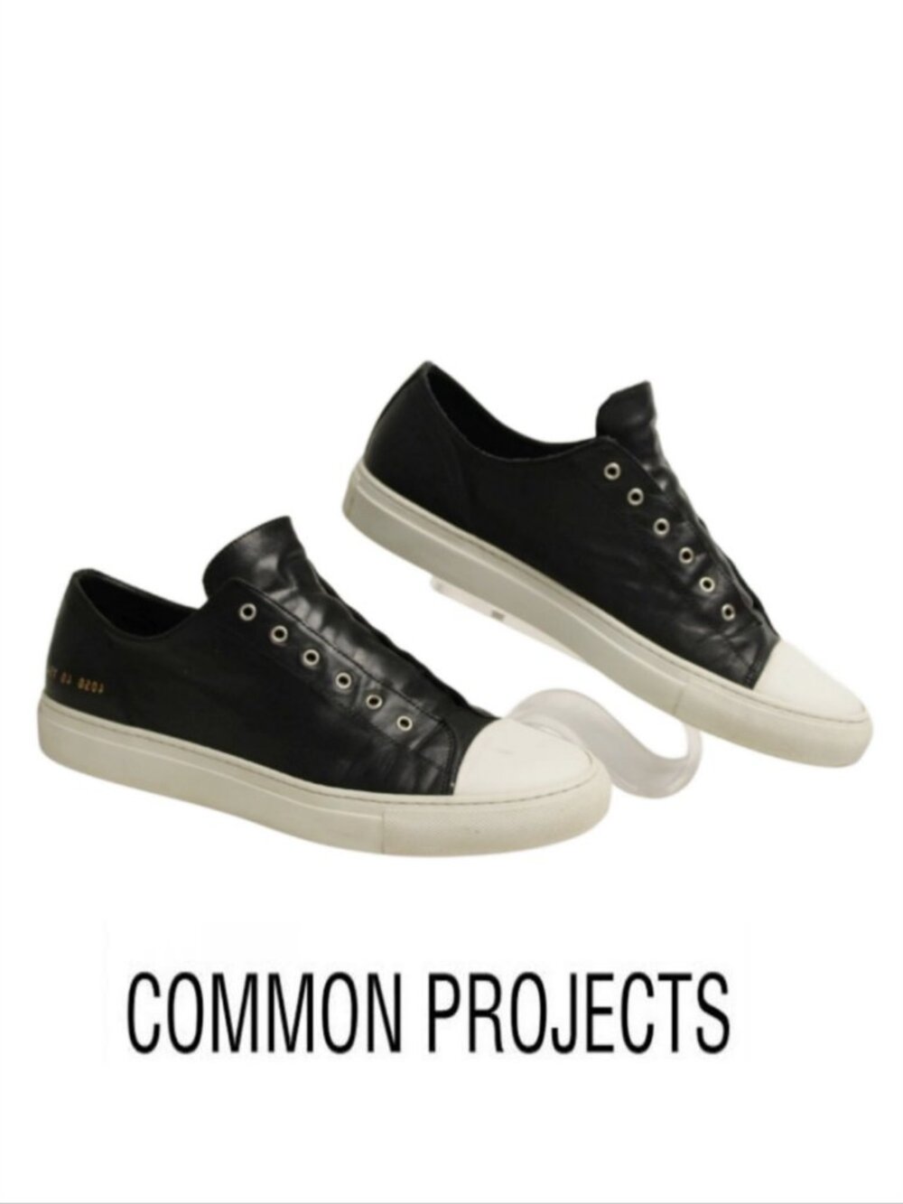 Woman by Common Projects Women 9 40 Leather Sneaker Italy Made Shoes NOLACES
